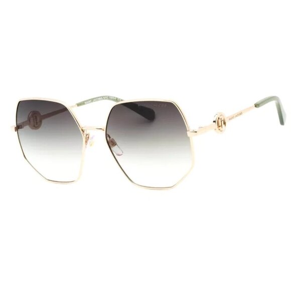 NEW MARC JACOBS SUNGLASSES MARC730/S 0PEF 9K GOLD/GREEN WOMEN EYEWEAR